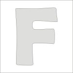 "F" monogram prosty