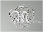 "M" monogram ozdobny