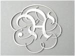 "A" monogram ozdobny