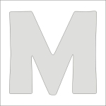 "M" monogram prosty