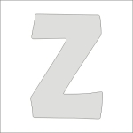 "Z" monogram prosty