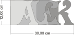 Wordbook ALEK 12x30 cm