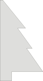 Baza Choinka 16x30 cm