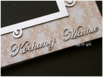 Kochanej Mamie napis 12x2,5 cm