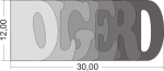 Wordbook OLGIERD 12x30 cm