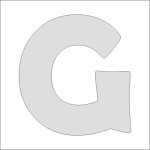 "G" monogram prosty