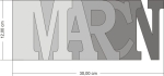 Wordbook Marcin 12x30 cm