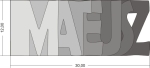 Wordbook MATEUSZ 12x30 cm