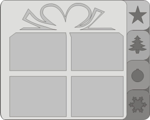 6 kart x-mas gift