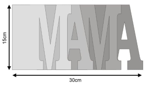Wordbook MAMA 15x30 cm